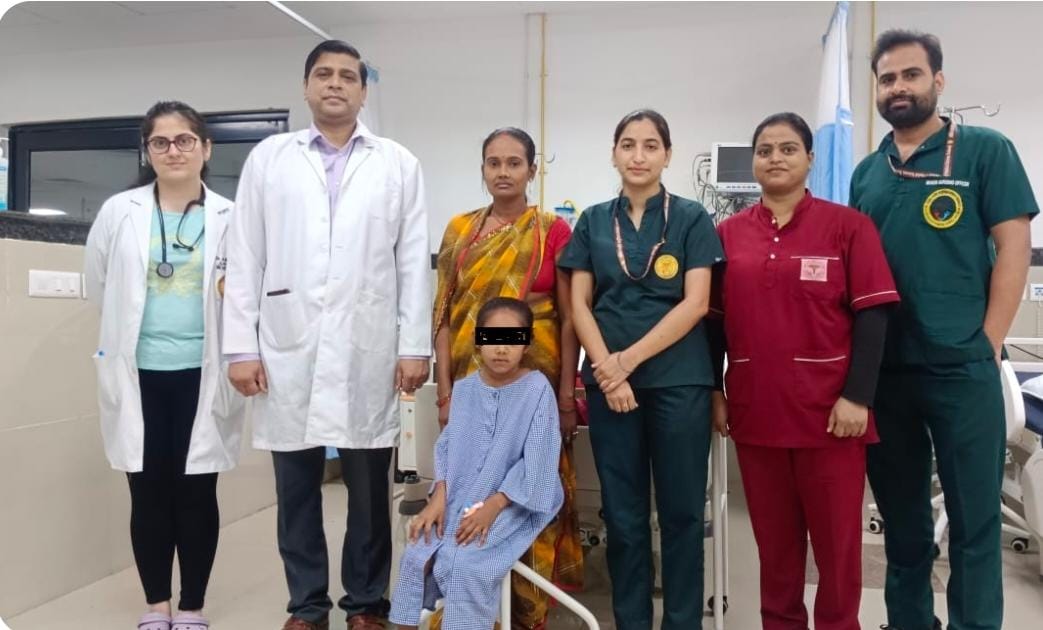 एम्स के डॉक्टरों का कमाल,सात वर्षीय मासूम बच्ची को दी नई जिंदगी
