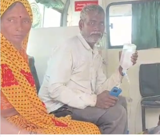 निर्माणाधीन मकान में दो मंजिला इमारत पर काम करते समय दो मंजिल से गिरकर राजगीर हुआ गम्भीर रूप घायल