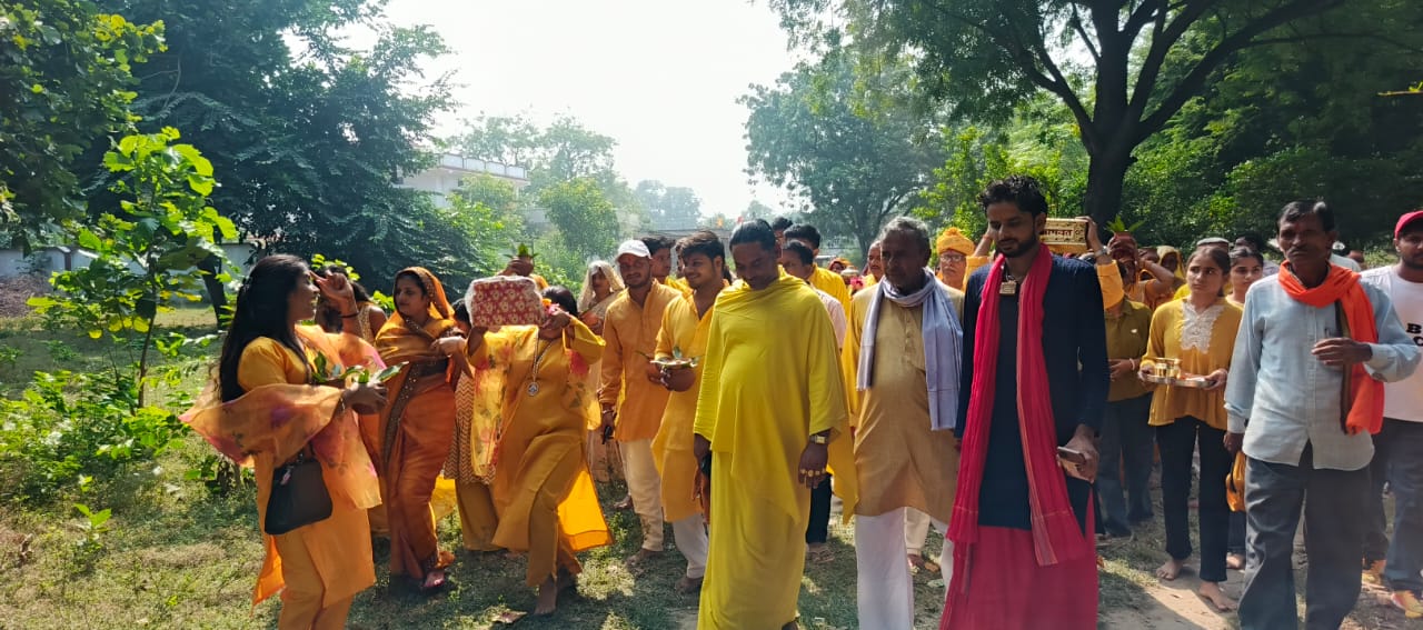 दिलमनपुर डेडौली में श्रीमद् भागवत कथा सप्ताह ज्ञान यज्ञ का किया गया आयोजन