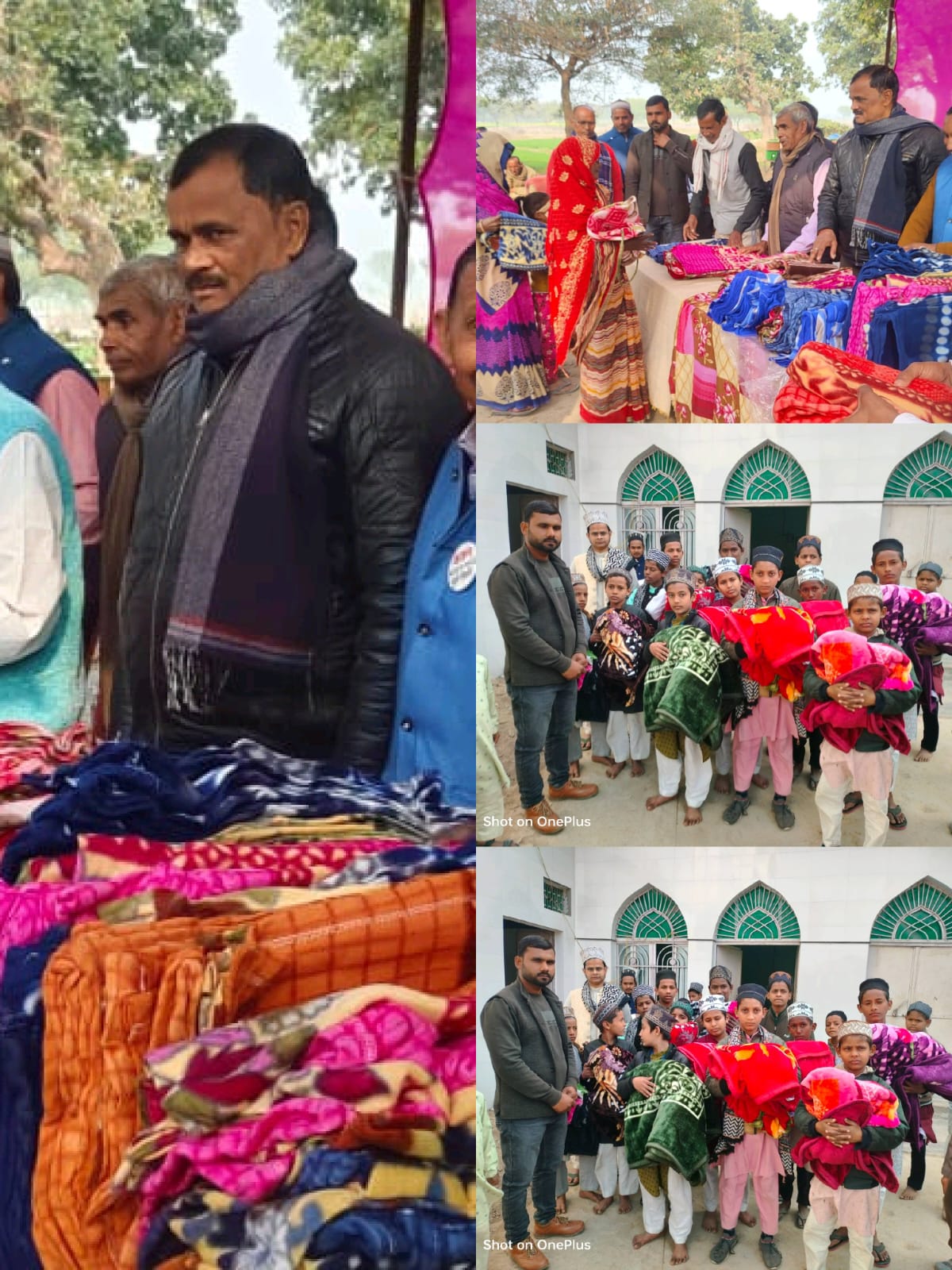 पुण्यतिथि पर पत्रकार ने 500 से अधिक जरुरतमंदों को ओढ़ाई राहत की चादर